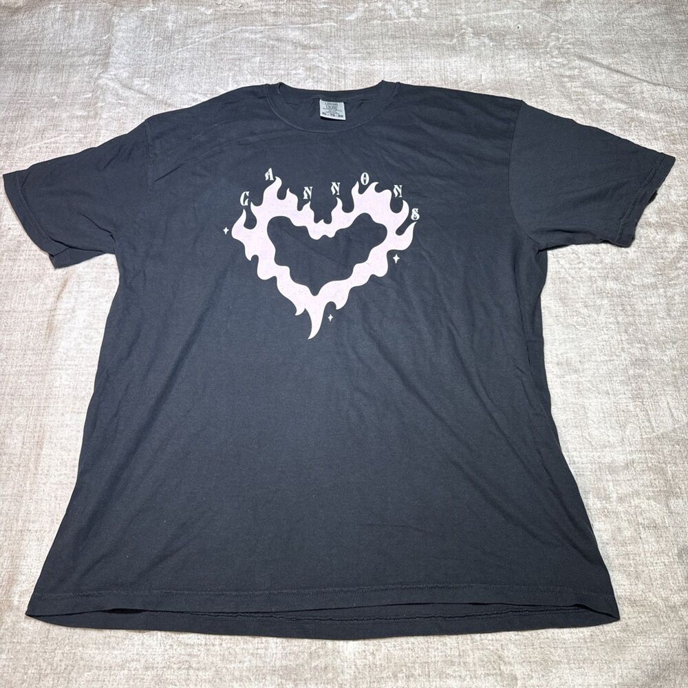 Comfort Colors I Was On Fire For You Fire Heart Size XL